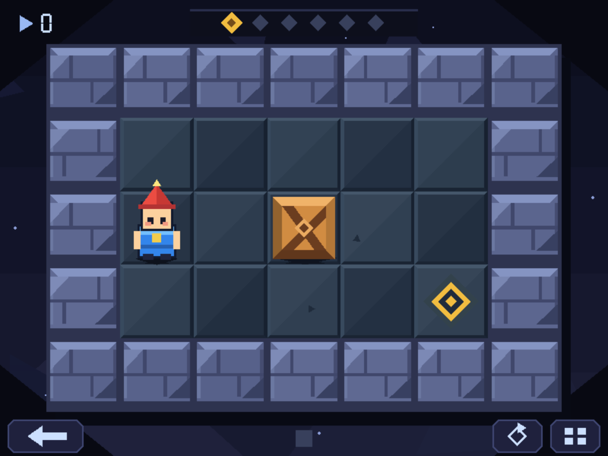 Crate Shift: a crate-pushing puzzle board